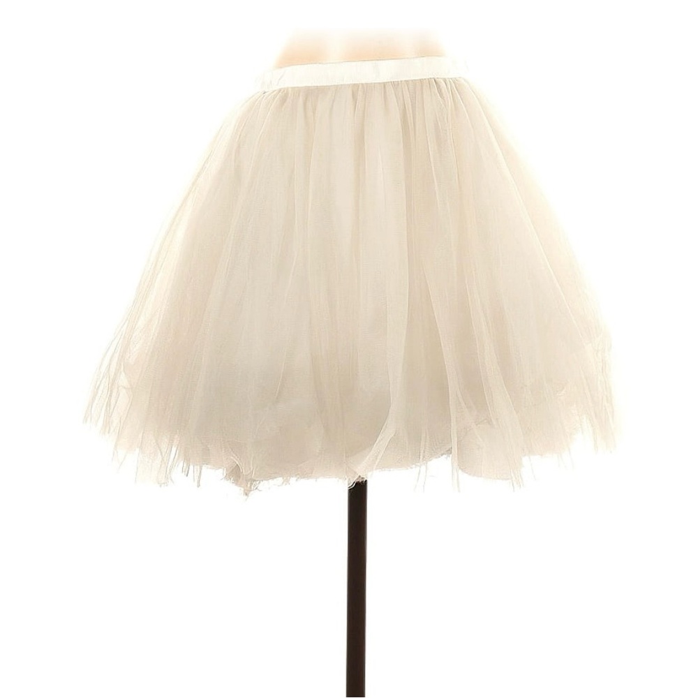 Elegant Cream Tulle Skirt J.Crew Collection